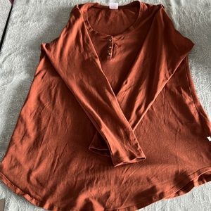 Beautiful JAX & LENNON rust tunic long sleeves